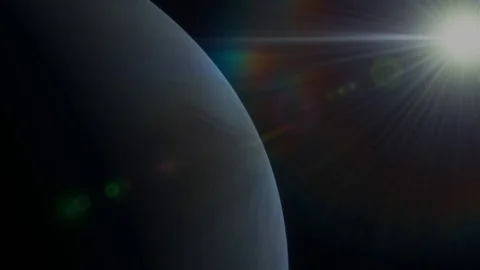 Planet Jupiter Close Up and Sun Stock-Footage 84957169