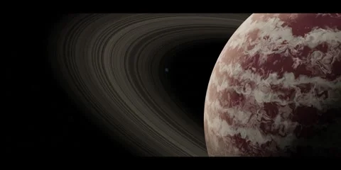 A planet like Jupiter. Stock Footage 319872959
