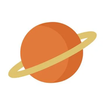Planet Jupiter in form of icon for website design Stock Illustration