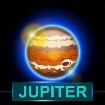 Planet jupiter Stock Illustration