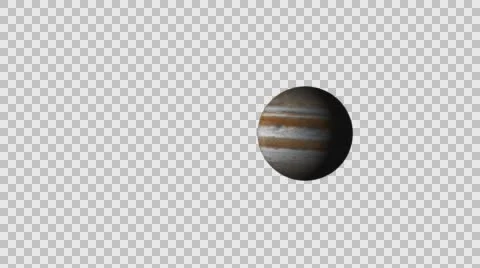 Planet Jupiter less Alpha channel Stock Footage 59132298