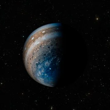 Planet Jupiter in outer space. Stock Photos