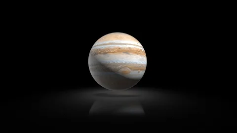 The planet Jupiter in the solar system on the background of the Galaxy 130. 스톡 동영상 102177063