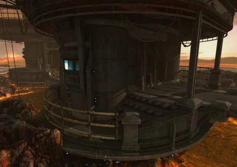 Planet Lava Stock Illustration