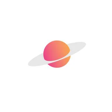 Planet logo design Stock Illustration