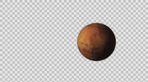 Planet Mars with atmosphere less Alpha channel Stock Footage 59132339