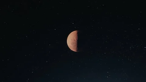Planet Mars in deep space, animated with high detail Video stock 301523330