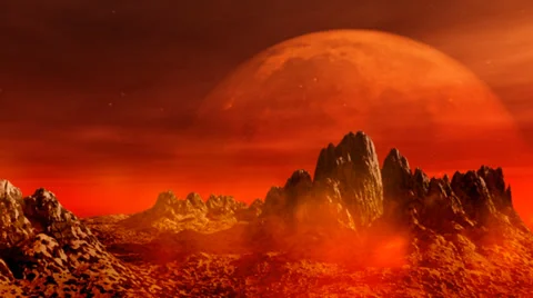 Planet Mars Stock Footage 36586715