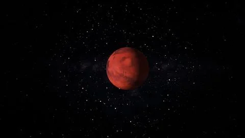 Planet mars isolate on blak background. View of Mars planet from space. 스톡 일러스트