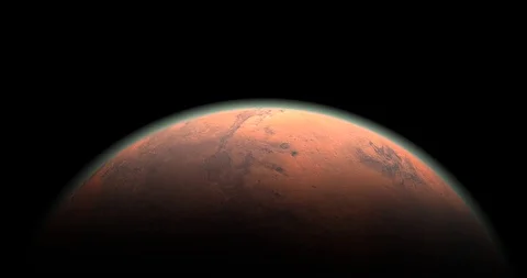 Planet Mars in Motion Stock Footage 108865851