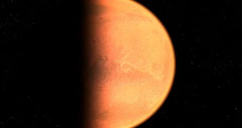 Planet Mars In Movement Stock Footage 108917721