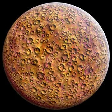 Planet Mars red Illustrazione stock