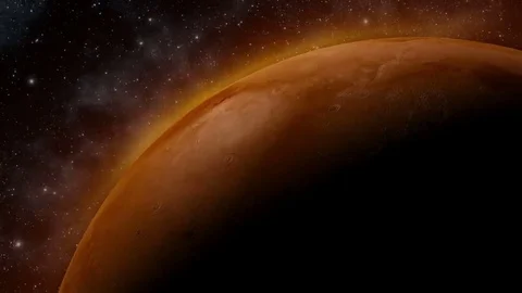 Planet Mars rotating in space Vidéo 69133069