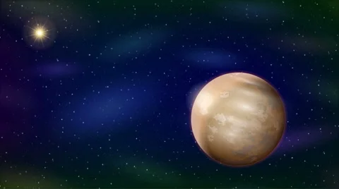 Planet Mars, Seamless Loop Video stock 51646656