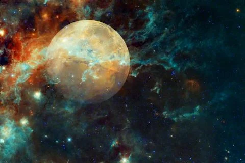 Planet Mars. Solar system. Elements of this image furnished by NASA Stock Photos