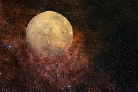 Planet Mars. Solar system. Elements of this image furnished by NASA 写真素材