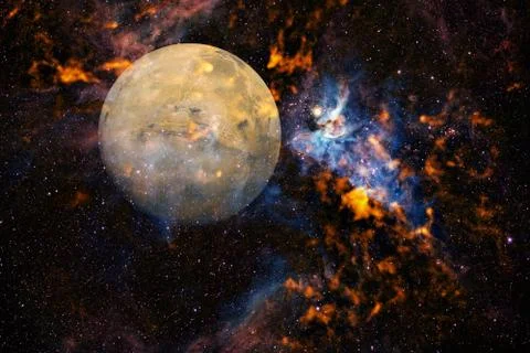 Planet Mars. Solar system. Elements of this image furnished by NASA Stock Photos