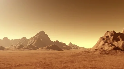 Planet Mars Surface Animation Vídeos de archivo 70646945