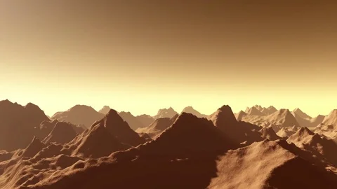 Planet Mars Surface Animation Stock Footage 73566468