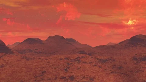 Planet Mars Surface Animation Stock-Footage 84230505