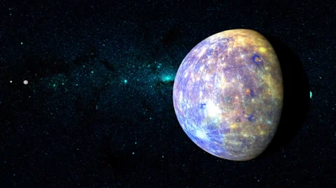 Planet Mercury Stock Footage 35204224