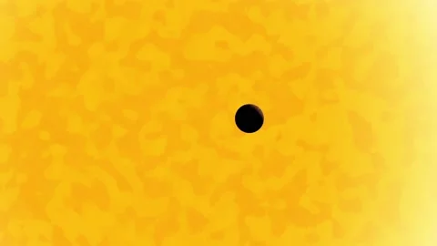 The planet Mercury passes in front of the sun. 3d animation Stock Footage 229845350