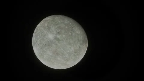 Planet Mercury in Space Stock-Footage 84958177
