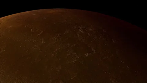 Planet Mercury in Space Motion Background 4K Stock Footage 245000067