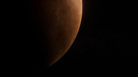 Planet Mercury in Space Motion Background Stock Footage 245000076
