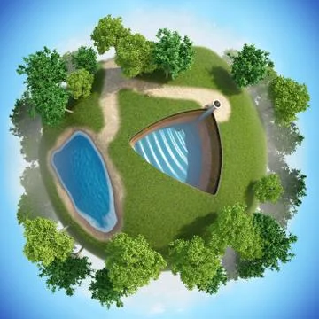 Planet Mere Stock Illustration