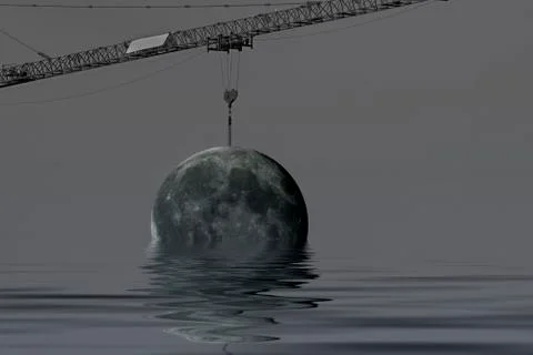 Planet Moon Foto stock