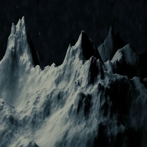 Planet Mountains in Snow Stock Footage 69717301