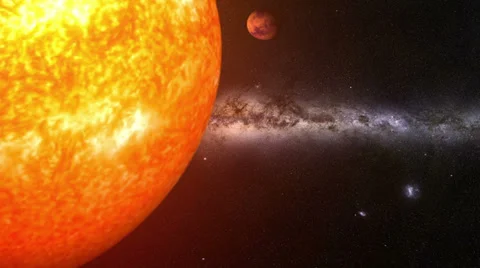 A planet near the sun Video stock 36835317