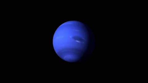 Planet Neptune Camera in x2 Alpha channel Stock Footage 71981916