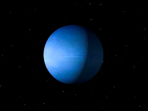Planet Neptune done with NASA textures Stock Illustration