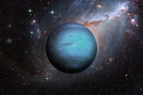 Planet Neptune. Outer space background. Foto stock