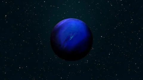 Planet Neptune. Outer space background. Stock Photos
