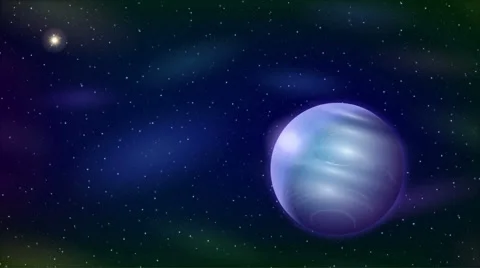 Planet Neptune, Seamless Loop Stock Footage 51648356
