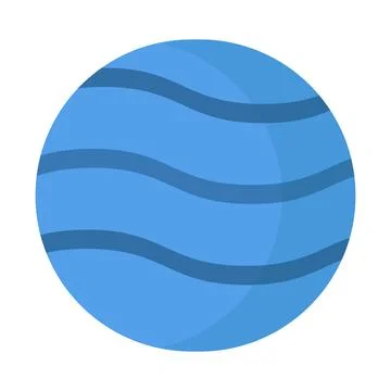 Planet Neptune for use in web design Stock Illustration