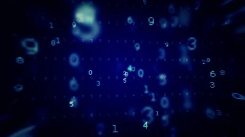 Planet from nombers Stock Footage 33504873