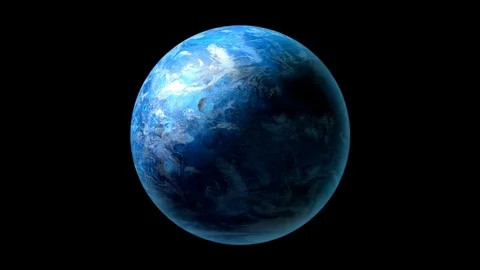 Planet or earth is rotating on space Vídeo Stock 124450804