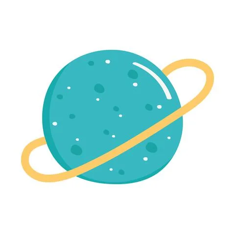 Planet or sphere with orbit Stock Illustration