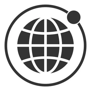 Planet Orbit - Vector Icon Illustration Stock Illustration