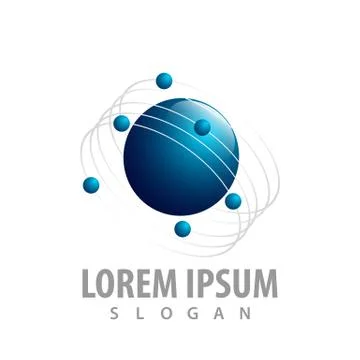 Planet orbits concept design. Symbol graphic template element vector Stock Illustration
