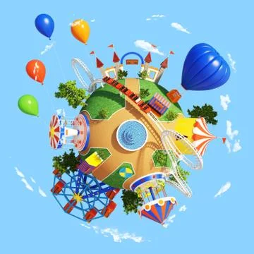 Planet Park Stock Illustration