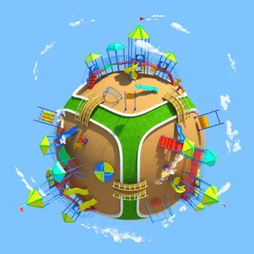 Planet Park Stock Illustration