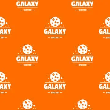 Planet pattern vector orange Illustrazione stock