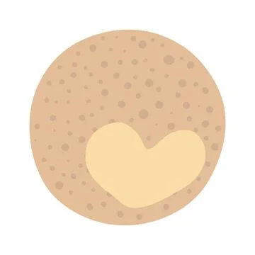 Planet Pluto hand drawn cartoon illustration. Stock Illustration