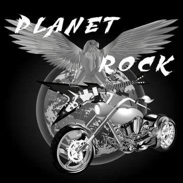 Planet rock イラスト素材
