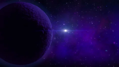 Planet rotating in deep space 動画素材 146116142